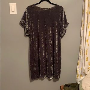 Forever 21 plus size green velvet dress
